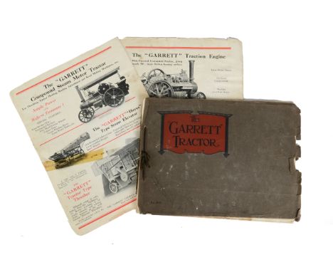 An original Garrett Steam Tractor Trade Catalogue circa 1916, comprising 28 pages of various Steam Tractors, Threshing Machin