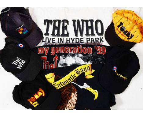 The Who,  nine related T-shirts including Live At Leeds 40th Anniversary, Pete Townshend - Lifehouse, The Kids Are Alright - 
