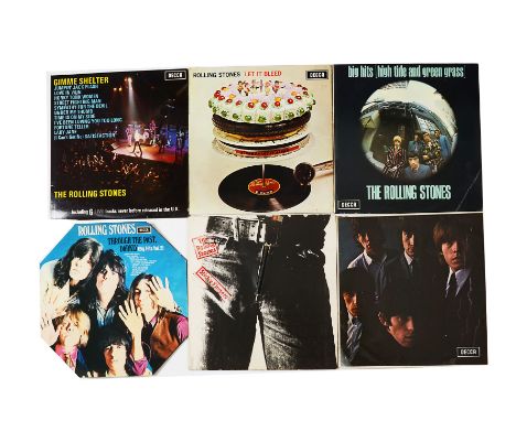 The Rolling Stones, seven albums including Sticky Fingers, Let It Bleed (reissue), Through The Past Darkly (1st stereo), Big 