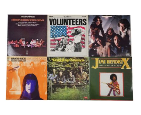Rock & Psych LPs, twenty two Albums including Jefferson Airplane, Taste, Jimi Hendrix, Rolling Stones, Eric Clapton, Flaming 