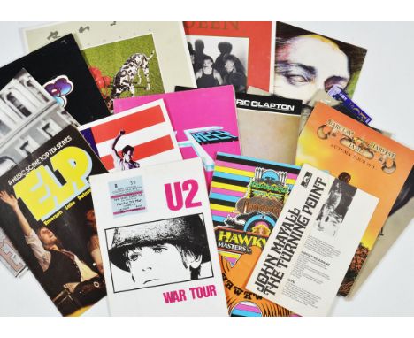 Concert Programmes, approx. thirty five mainly Rock including Hawkwind, Yes, UK, Kiss, Eric Clapton, Black Sabbath, Wishbone 