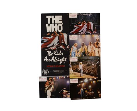 The Who, The Kid Are Alright - Australian day bill poster, with a complete set twelve French lobby cards, sold with a framed 