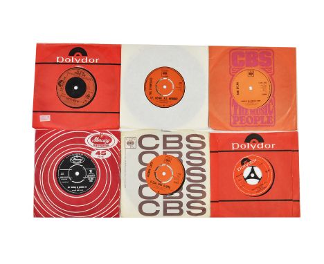 7" Single Records, one hundred and sixty plus on CBS, Liberty, Polydor and  Mercury labels including Bob Dylan, John Mayall, 