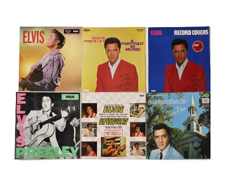 Elvis Presley, approximately thirty German LPs on the Orange RCA label including Portrait in Music, Loving You, Speedway, Elv