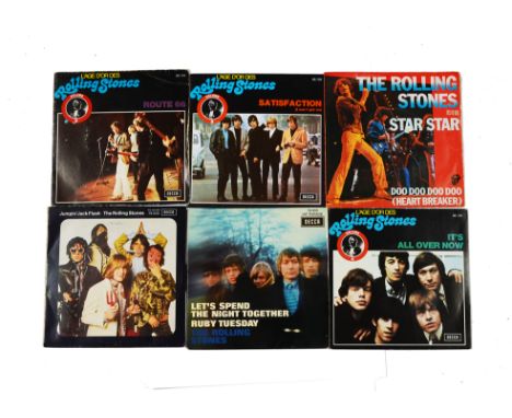 Rolling Stones, fifteen French 7" singles, all in picture sleeves, some duplicates, various years and conditions 