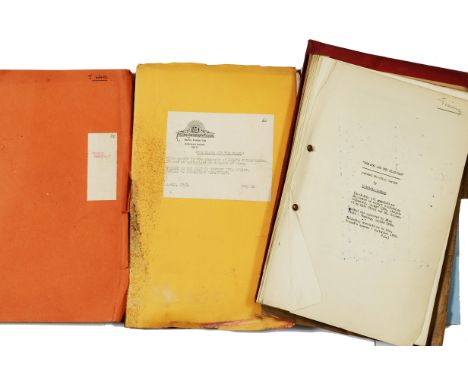 Film Scripts, thirteen from the 1950s, Room At The Top, Twist Of Fate, Distant Trumpet, The Flames And The Flesh, The Dog And