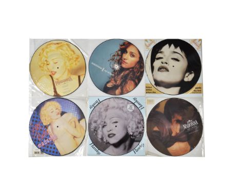 Madonna, six 12" picture disc's - Like A Prayer, Express Yourself, Justify, Hanky Pankey, Ray Of Light and Cherish mainly in 