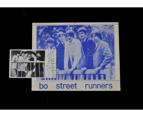The Bo Street Runners / The Mojos, original Harold Davison Agency four sided promotional  leaflet, in good condition with ver