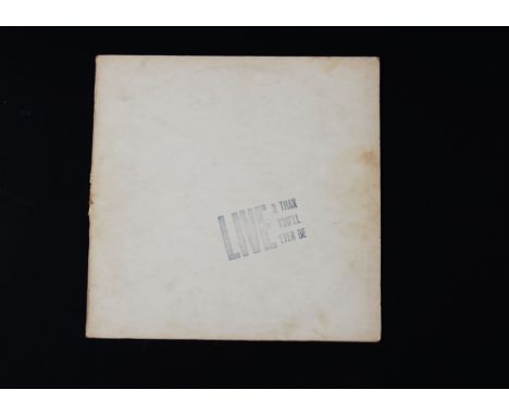 The Rolling Stones, Live’r Than You’ll Ever Be bootleg album recording of 1969 Oakland concert, blank labels believed 1st pre