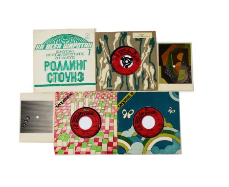 Rolling Stones, six Eastern European and Russian EP / Singles comprising two Yugoslavian 'Postcard' singles, three 7" singles