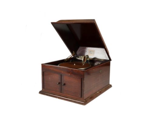 Table grand gramophone: an HMV Model 103, with No 4 soundbox, in mahogany case (lid polish marked) 