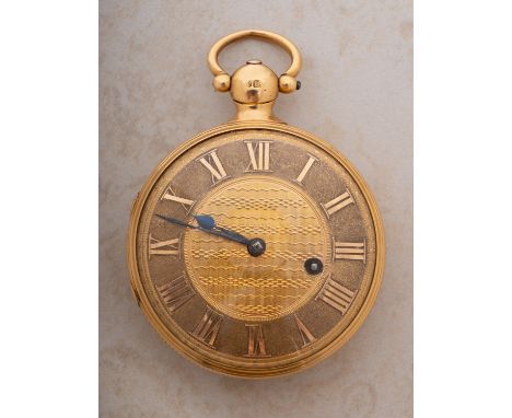 Dwerrihouse &amp; Carter, London an 18ct gold open face pocket watch, formerly the property of Charles Drummond being a gift 