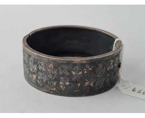 A good silver Victorian Chester bangle