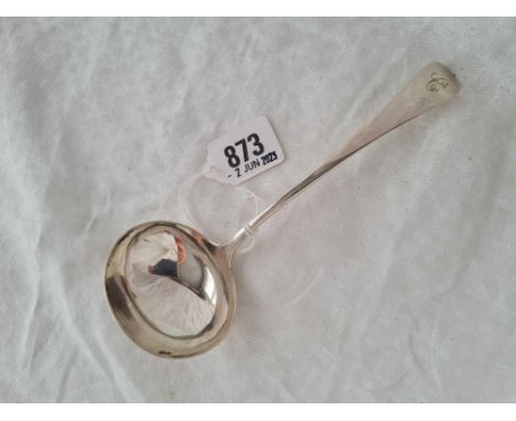 A George III OE pattern sauce ladle, London 1800  by WF, 45g