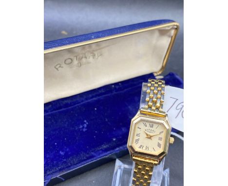A ladies Rotary wrist watch in original box