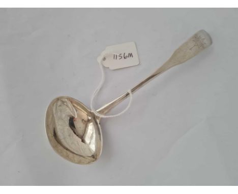 A rare Cork sauce ladle fiddle pattern, stamped TOLEKEN Sterling