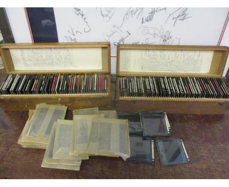 Magic lantern slides and glass negatives 