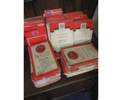 A collection of vintage ordnance survey maps 