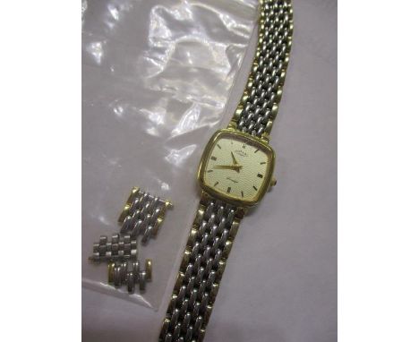 A ladies stainless steel bi-coloured Rotary Prestige wristwatch 