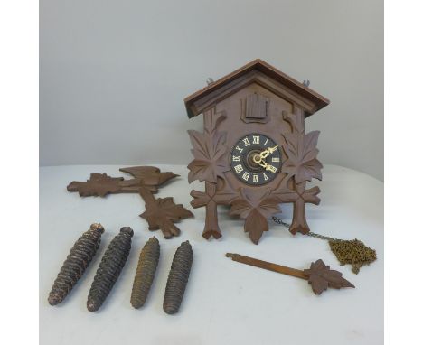 A wooden cuckoo clock 