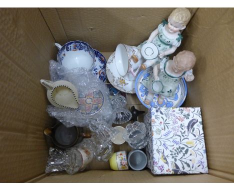 A collection of china and glass including Quimper **PLEASE NOTE THIS LOT IS NOT ELIGIBLE FOR POSTING AND PACKING** 
