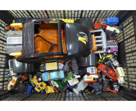 A box of approximately 90 model vehicles, Lledo, Hot Wheels and Action Man Jeep **PLEASE NOTE THIS LOT IS NOT ELIGIBLE FOR PO