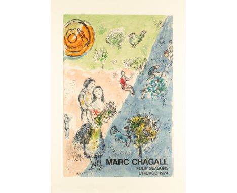 Chagall, Marc (Witebsk 1887 - 1985 Saint Paul de Vence),"Les quatre Saisons (Die Vier Jahreszeiten)", Plakat/Lithografie auf 