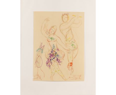Chagall, Marc (Witebsk 1887 - 1985 Saint Paul de Vence),"Le Ballett (Das Ballett)", Lithografie auf Papier, signiert, datiert