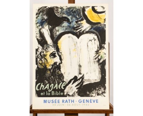 Chagall, Marc (Witebsk 1887 - 1985 Saint Paul de Vence),"Moïse et les Tables de la Loi (Moses und die Zehn Gebote) Chagall et