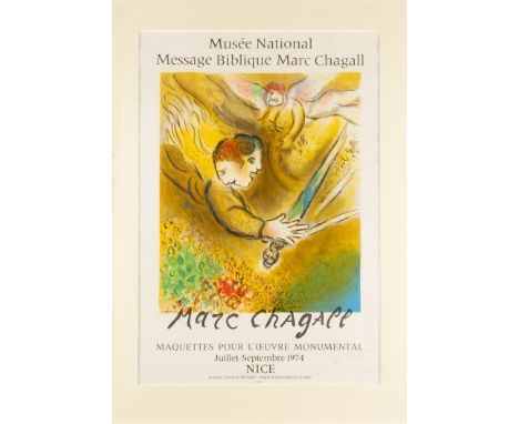 Chagall, Marc (Witebsk 1887 - 1985 Saint Paul de Vence),"L'ange du jugement, Plakat für die Ausstellung «Maquette pour l’œuvr