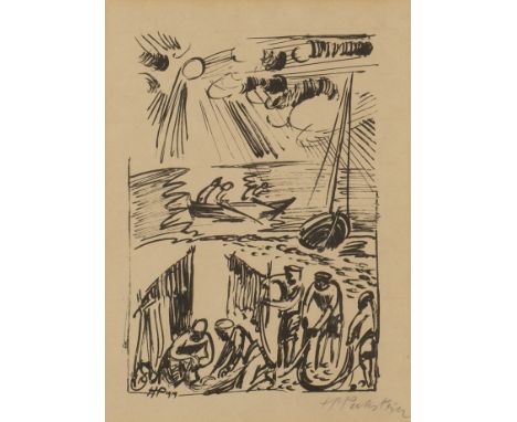 Pechstein, Hermann Max (Zwickau 1881 - 1955 Berlin, Studium an der Kunstgewerbeschule in Zwickau und der KA Dresden bei Otto 