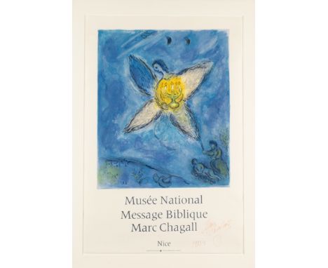 Chagall, Marc (Witebsk 1887 - 1985 Saint Paul de Vence),"Engel mit Leuchter Musée National Message Biblique Marc Chagall Nice
