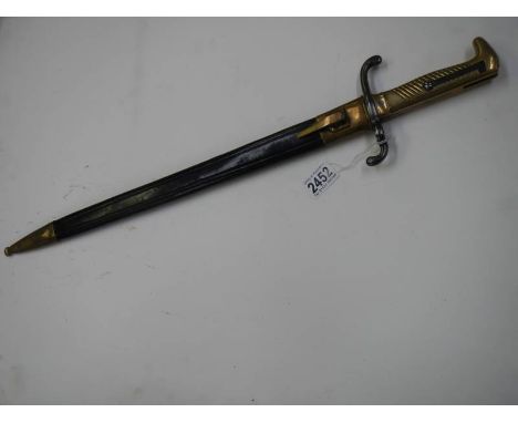 A Simson &amp; Co., SOHL bayonet stamped P.R.8 4618 with scabbard, blade length .