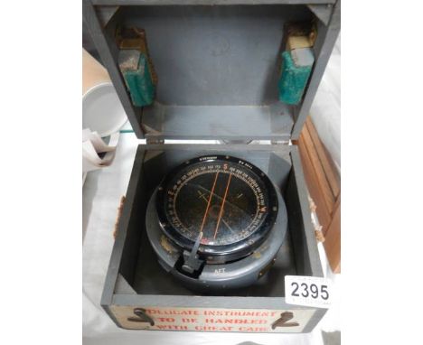An R.A.F aircraft compass.