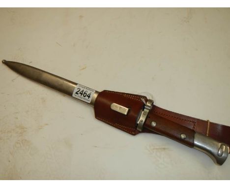 A Czech CSZ Mauser bayonet with scabbard and frog.