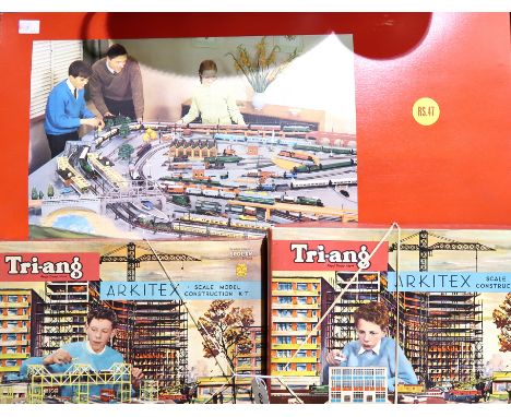 A Triang RS.47 train set in original box and two Triang Arkitex scale model construction sets Condition Report: Available upo
