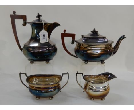 A four-piece EPNS tea service Condition Report: Available upon request