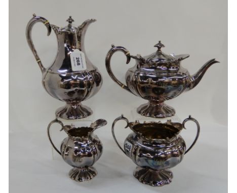 A four-piece silver plated tea service Condition Report: Available upon request