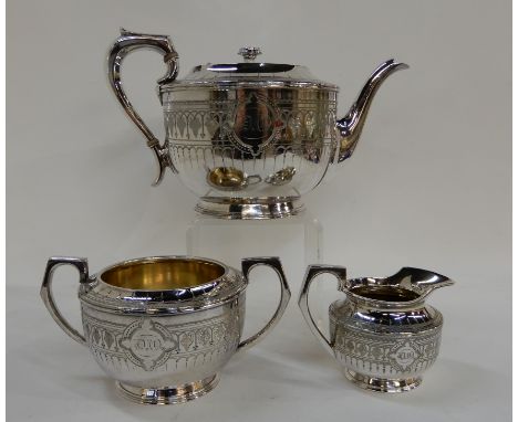 A three piece EPNS tea service Condition Report: Available upon request