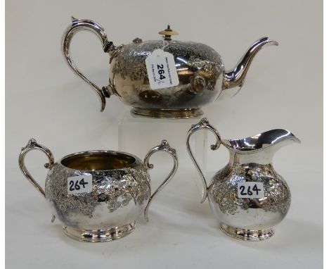 A three-piece EPBM tea service Condition Report: Available upon request