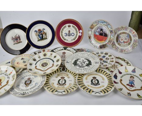 A collection of contemporary collectors plates,  predominantly with military commemorative subject matter, to include "L'unio