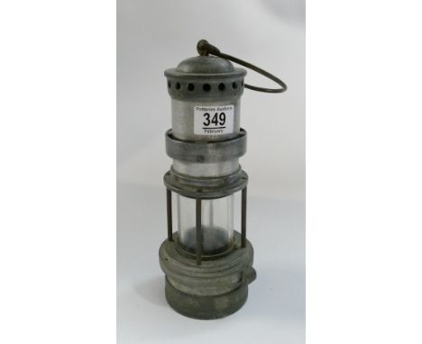 Unusual aluminium miners / safety lamp:
