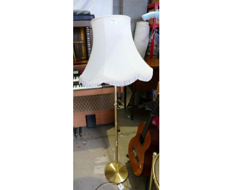 Brass Effect mid Century Standard Lamp: