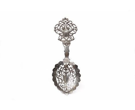 LATE VICTORIAN PIERCED SILVER ORNAMENTAL SPOONmaker Goldsmiths & Silversmiths Co (William Gibson & John Lawrence Langman), Lo