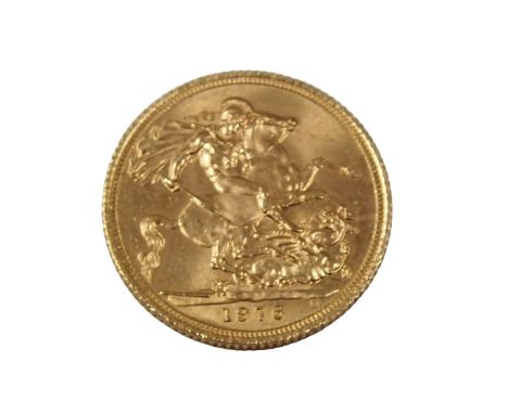 An Elizabeth II full gold sovereign dated 1976. 