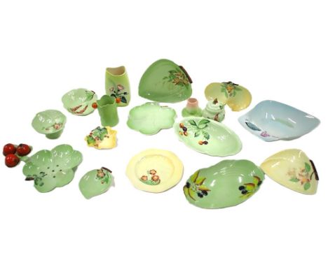 Various Carltonware, comprising pin dishes, tomato cruet, lotus flower bowl, etc. (a quantity)