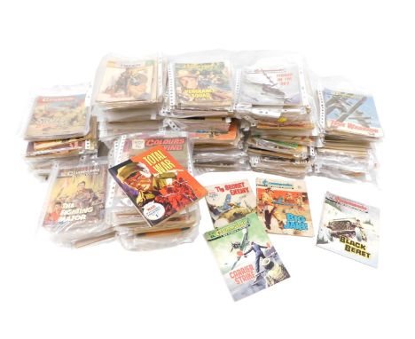 A quantity of Picture Ace Library, Commando and Battle collector's books and magazines, etc. (2 boxes)