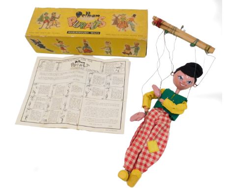 A Pelham standard puppet, The Dutch Boy, boxed.