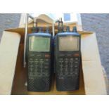 2 x ICOM R20 Coms Receivers Hand Held
