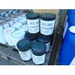 8x 3Kg Drums of XG-380 Grease for use at high temperatures for high bearing loads